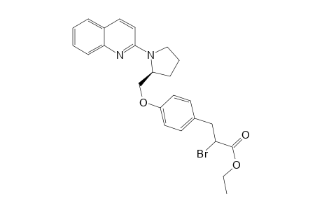 Ethyl 2-Bromo-3-[4-[[1-(quinolin-2-yl)-(2S)-pyrrolildin-2-yl]methoxy]phenyl]propanoate