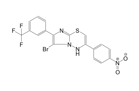 6-bromo-3-(4-nitrophenyl)-7-[3-(trifluoromethyl)phenyl]-4H-imidazo[2,1-b][1,3,4]thiadiazine