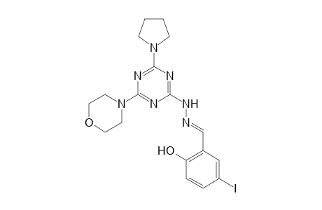 2-[(5-Iodosalicylidene)hydrazino]-4-morpholino-6-(1-pyrrolidinyl)-1,3,5-triazine