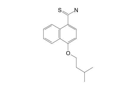 4-(isopentyloxy)thio-1-naphthamide