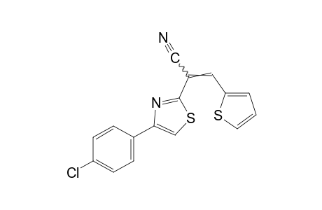 4-(p-chlorophenyl)-a-(2-thenylidene)-2-thiazoleacetonitrile