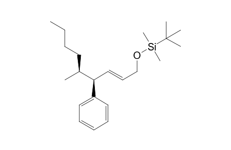 (E)-(4S*,5S*)-(1,1-dimethylethyl)dimethyl[(4-phenyl-5-methyl-2-nonenyl)oxy]silane