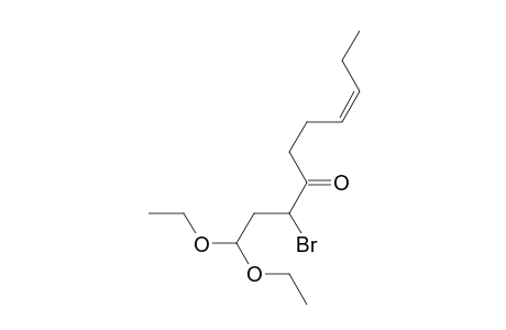 7-Decen-4-one, 3-bromo-1,1-diethoxy-, (Z)-