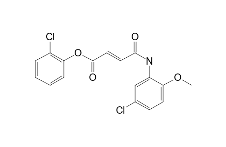 Fumaric acid, monoamide, N-(5-chloro-2-methoxyphenyl)-, 2-chlorophenyl ester