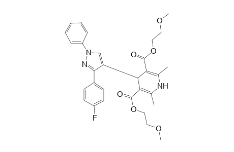 3,5-pyridinedicarboxylic acid, 4-[3-(4-fluorophenyl)-1-phenyl-1H-pyrazol-4-yl]-1,4-dihydro-2,6-dimethyl-, bis(2-methoxyethyl) ester