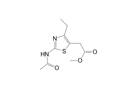 5-Thiazoleacetic acid, 2-(acetylamino)-4-ethyl-, methyl ester