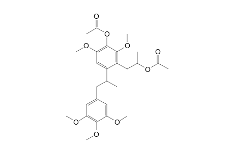 2-[4-ACETOXY-3,5-DIMETHOXY-2-(2-ACETOXY-N-PROPYL)-PHENYL]-1-(3,4,5-TRIMETHOXYPHENYL)-PROPANE