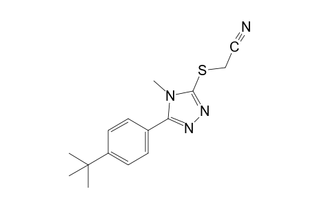 {[5-(p-tert-butylphenyl)-4-methyl-4H-1,2,4-triazol-3-yl]thio}acetonitrile