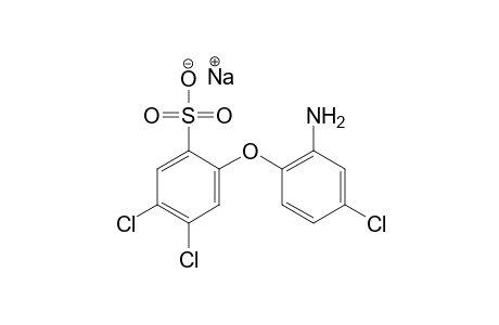 2-(2-amino-4-chlorophenoxy)-4,5-dichlorobenzenesulfonic acid, sodium salt