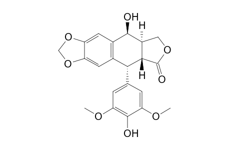 (5S,5aR,8aR,9R)-5-hydroxy-9-(4-hydroxy-3,5-dimethoxy-phenyl)-5a,6,8a,9-tetrahydro-5H-isobenzofurano[5,6-f][1,3]benzodioxol-8-one