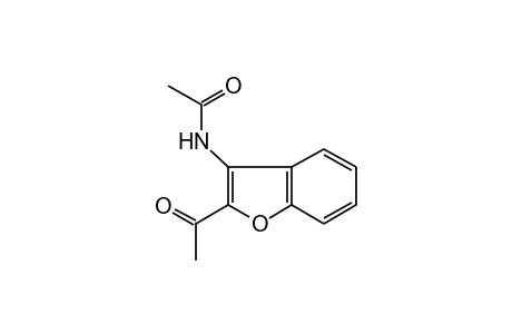 N-(2-acetyl-3-benzofuranyl)acetamide