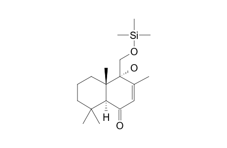 9,11-Dihydroxy-7-drimen-6-one, tms derivative