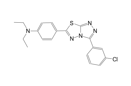 4-[3-(3-chlorophenyl)[1,2,4]triazolo[3,4-b][1,3,4]thiadiazol-6-yl]-N,N-diethylaniline