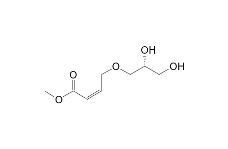 (2Z,7R)-7,8-Dihydroxy-5-oxa-2-octenoic acid methyl ester