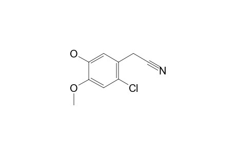 2-Chloro-5-hydroxy-4-methoxyphenyl acetonitrile