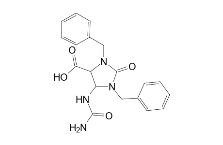 1,3-Dibenzyl-2-keto-5-ureido-imidazolidine-4-carboxylic acid