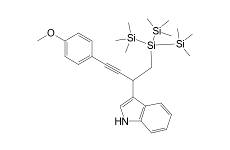 3-(1-(1,1,1,3,3,3-hexamethyl-2-(trimethylsilyl)trisilan-2-yl)-4-(4-methoxyphenyl)but-3-yn-2-yl)-1H-indole