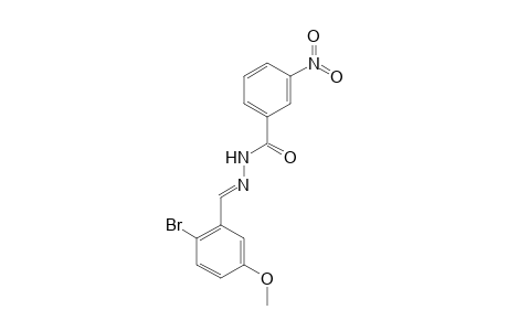 N'-[(E)-(2-Bromo-5-methoxyphenyl)methylidene]-3-nitrobenzohydrazide