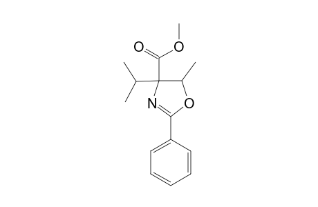 Methyl 4-isopropyl-5-methyl-2-phenyl-4,5-dihydro-1,3-oxazole-4-carboxylate