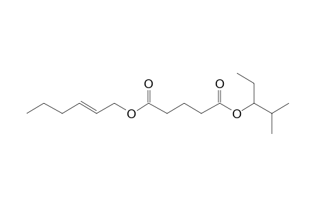 Glutaric acid, hex-2-en-1-yl 2-methylpent-3-yl ester