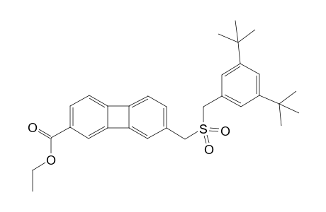 Ethyl 7-[(3',5'-di-tert-butylbenzyl)sulfonylmethyl]biphenylene-2-carboxylate
