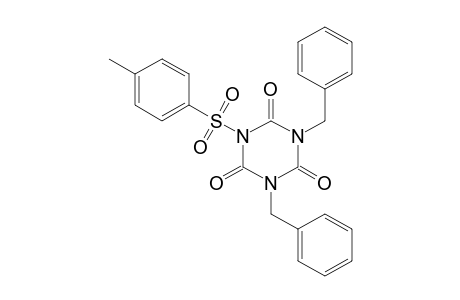 1,3-dibenzyl-5-(p-tolylsulfonyl)-s-triazine-2,4,6(1H,3H,5H)-trione