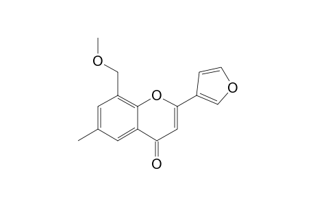 2-(3-FURYL)-8-METHOXYMETHYL-6-METHYL-4H-1-BENZOPYRAN-4-ONE