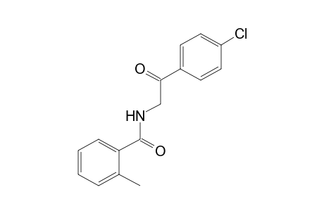 N-(p-chlorophenacyl)-o-toluamide