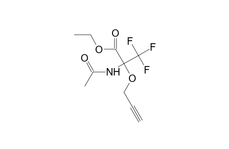 Ethyl 2-acetamido-2-(cyanomethoxy)-3,3,3-trifluoropropionate