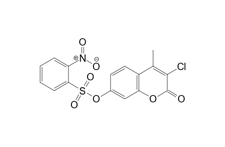 3-Chloro-4-methyl-2-oxo-2H-chromen-7-yl 2- nitrobenzenesulfonate