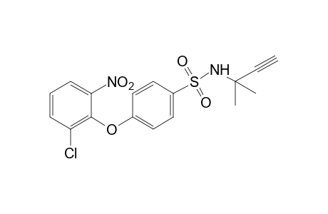 p-(2-chloro-6-nitrophenoxy)-N-(1,1-dimethyl-2-propynyl)benzenesulfonamide
