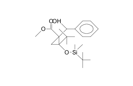 Methyl-2-tert.-butyl-2-(tert.-butyldimethylsiloxy)-1-(hydroxyphenylmethyl)-cyclopropanecarboxylate