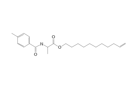 L-Alanine, N-(p-toluoyl)-, undec-10-enyl ester