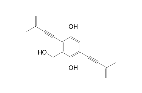 2,5-bis(3-methylbut-3-en-1-ynyl)-3-methylol-hydroquinone