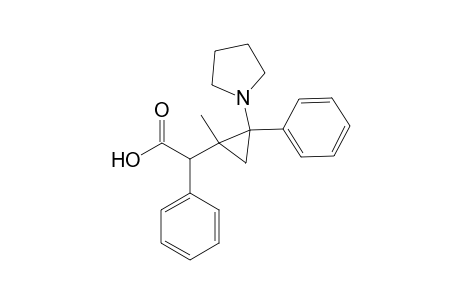 Benzeneacetic acid, .alpha.-[1-methyl-2-phenyl-2-(1-pyrrolidinyl)cyclopropyl]-