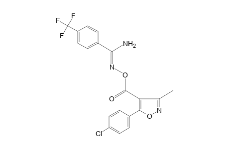 O-{[5-(p-chlorophenyl)-3-methyl-4-isoxazolyl]carbonyl}-alpha,alpha,alpha-trifluoro-p-toluamidoxime