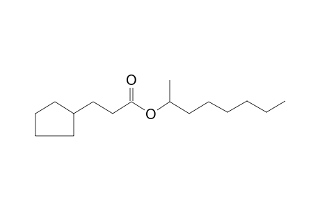 3-Cyclopentylpropionic acid, 2-octyl ester