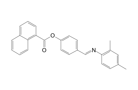 1-naphthalenecarboxylic acid, 4-[(E)-[(2,4-dimethylphenyl)imino]methyl]phenyl ester