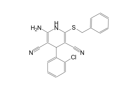 3,5-pyridinedicarbonitrile, 2-amino-4-(2-chlorophenyl)-1,4-dihydro-6-[(phenylmethyl)thio]-