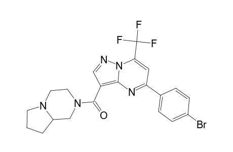 5-(4-bromophenyl)-3-(hexahydropyrrolo[1,2-a]pyrazin-2(1H)-ylcarbonyl)-7-(trifluoromethyl)pyrazolo[1,5-a]pyrimidine