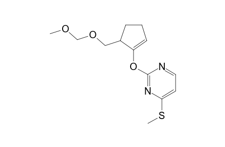 2-( 2'-Cyclopentenyloxy-3'-methoxymethoxymethyl)-4-methylthiopyrimidine