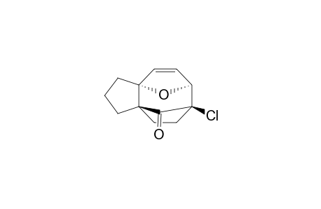 (+-)-(3a.alpha.,6.alpha.,7.beta.,9a.beta.)-2,3,6,7,8,9-Hexahydroo-7-chloro-3a,6-epoxy-7,9a-methano-1H-cyclopentacycloocten-10-one