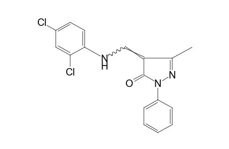 4-[(2,4-DICHLOROANILINO)METHYLENE]-3-METHYL-1-PHENYL-2-PYRAZOLIN-5-ONE
