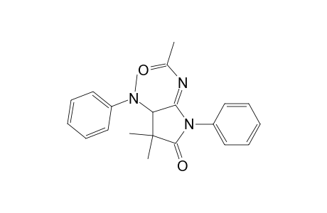 1-Phenyl-3,3-dimethyl-5-acetylimino-4-(N-methylanilino)-1,3,4,5-tetrahydro-2H-pyrrol-2-one