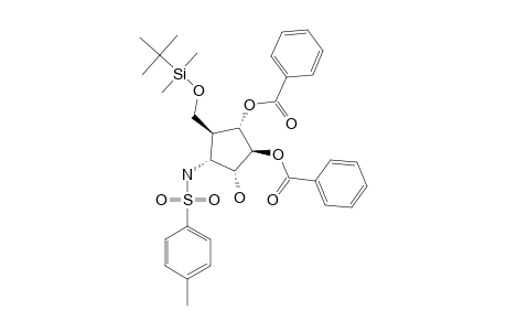 2,3-DIBENZOYLOXY-4-TERT.-BUTYLDIMETHYLSYLOXYMETHYL-5-(TOSYLAMINO)-CYCLOPENTANOL