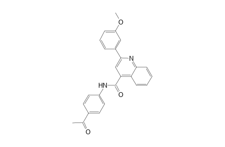 N-(4-acetylphenyl)-2-(3-methoxyphenyl)-4-quinolinecarboxamide