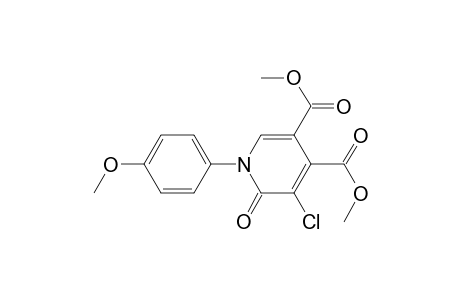 3,4-Pyridinedicarboxylic acid, 5-chloro-1,6-dihydro-1-(4-methoxyphenyl)-6-oxo-, dimethyl ester