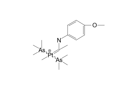 trans-[PT{CME(NHC6H4OME-4)}ME(ASME3)2]+