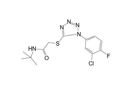 N-tert-Butyl-2-[1-(3-chloro-4-fluoro-phenyl)-1H-tetrazol-5-ylsulfanyl]-acetamide