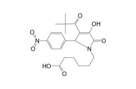 6-[3-(2,2-dimethyl-1-oxopropyl)-4-hydroxy-2-(4-nitrophenyl)-5-oxo-2H-pyrrol-1-yl]hexanoic acid